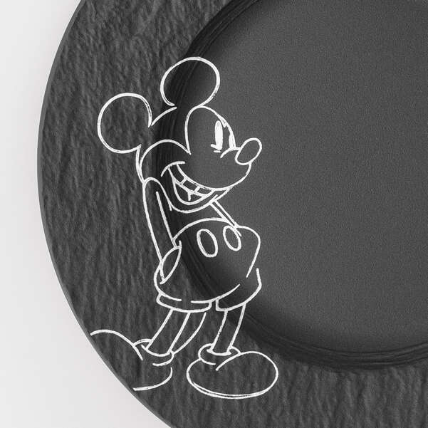 Set da colazione 4 Pezzi in Premium Porcelain Nero, Manufacture - Mickey Mouse