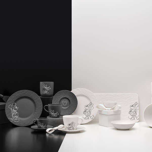 Vassoio da portata bianco Porcelain, 34,9  17,9 cm, Manufacture - Mickey Mouse