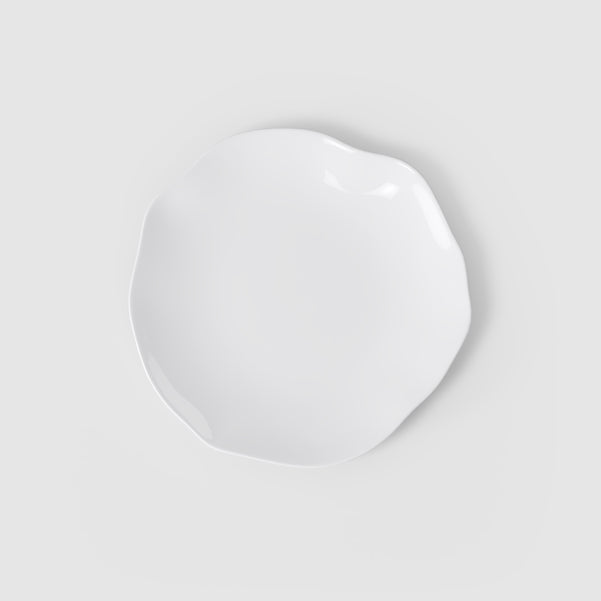 PURA Piatto da pane bianco - 17,1 x 17,1 cm, Premium Bone Porcelain