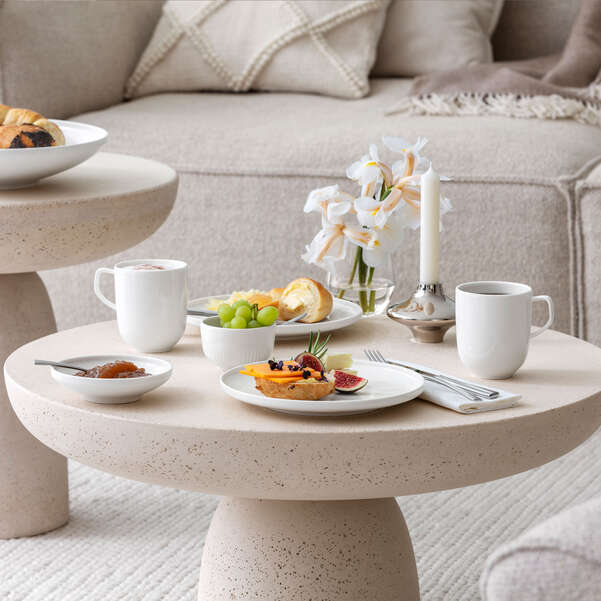 AFINA Piatto da dessert/ colazione - Bianco, Ø22 cm, Premium Porcelain