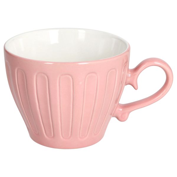 Tazza Colazione senza piatto 470 cc CAMILLE - Stoneware Rosa