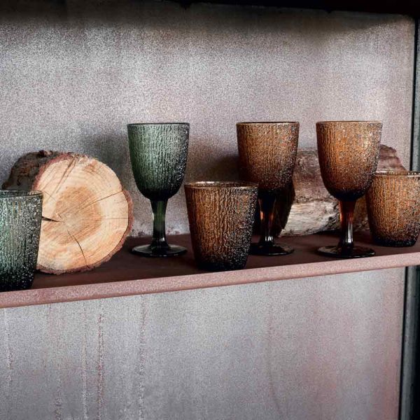 Set 3 calici Vetro Ambra 250 cc DAVOR - Vetro Ambra