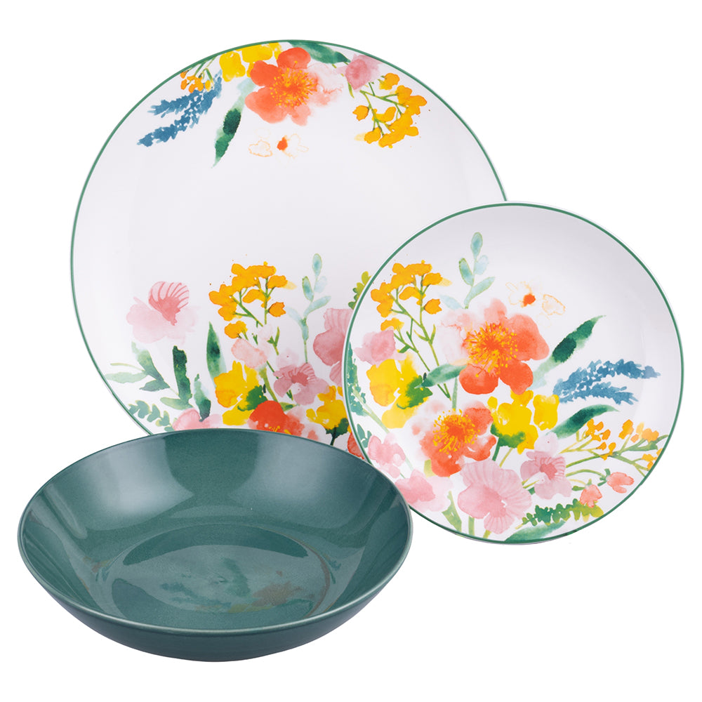 FLORA SERVIZIO DI PIATTI 18 PEZZI