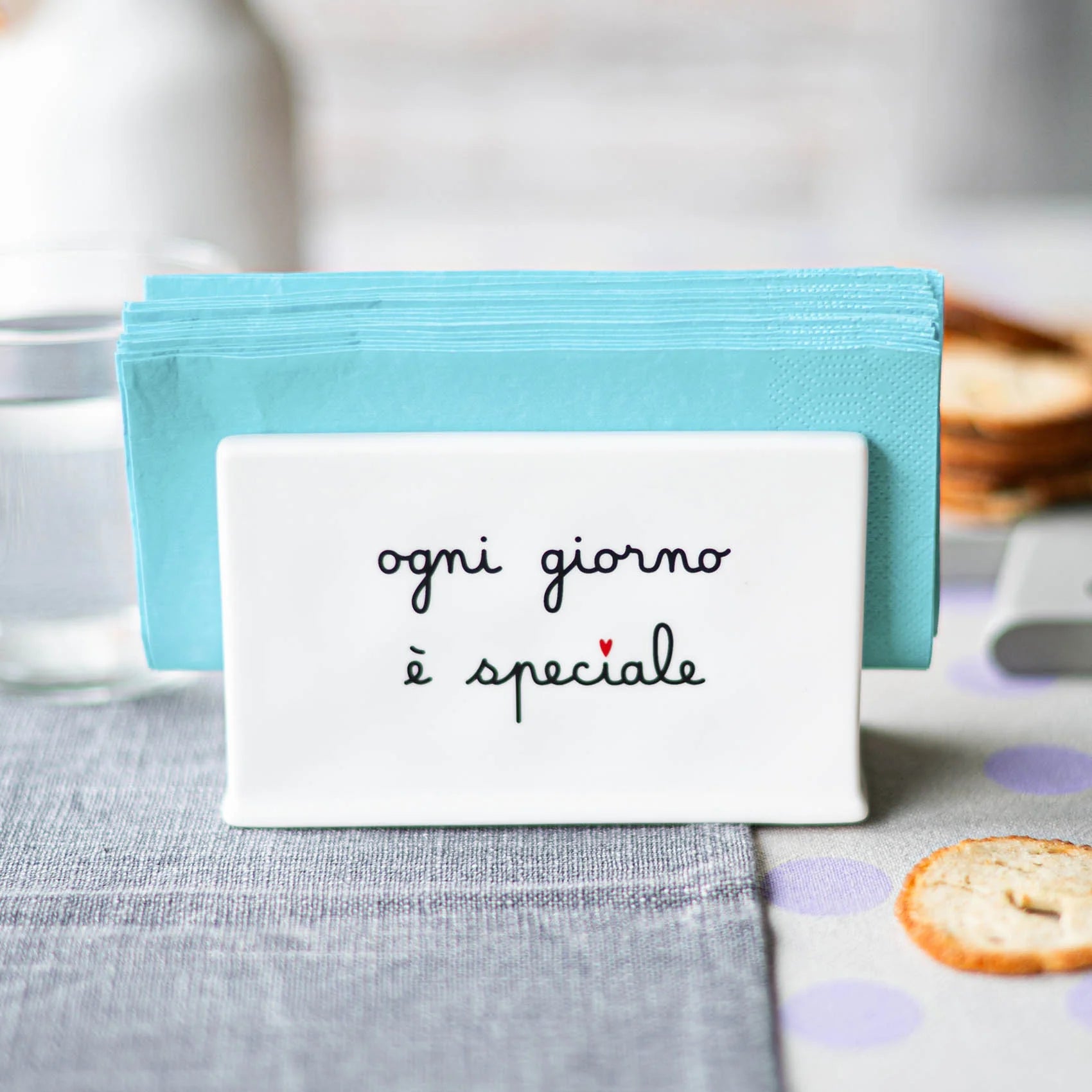 Portatovaglioli "Ogni giorno è speciale"
