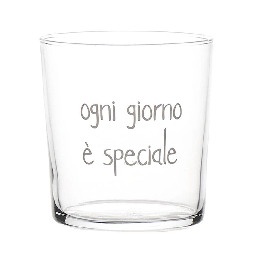 SET 6 bicchieri "Ogni giorno è speciale" - 35 CL