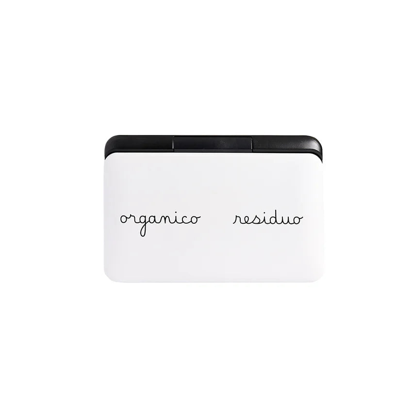 Pattumiera "Metti tutto al posto giusto" - Bianco