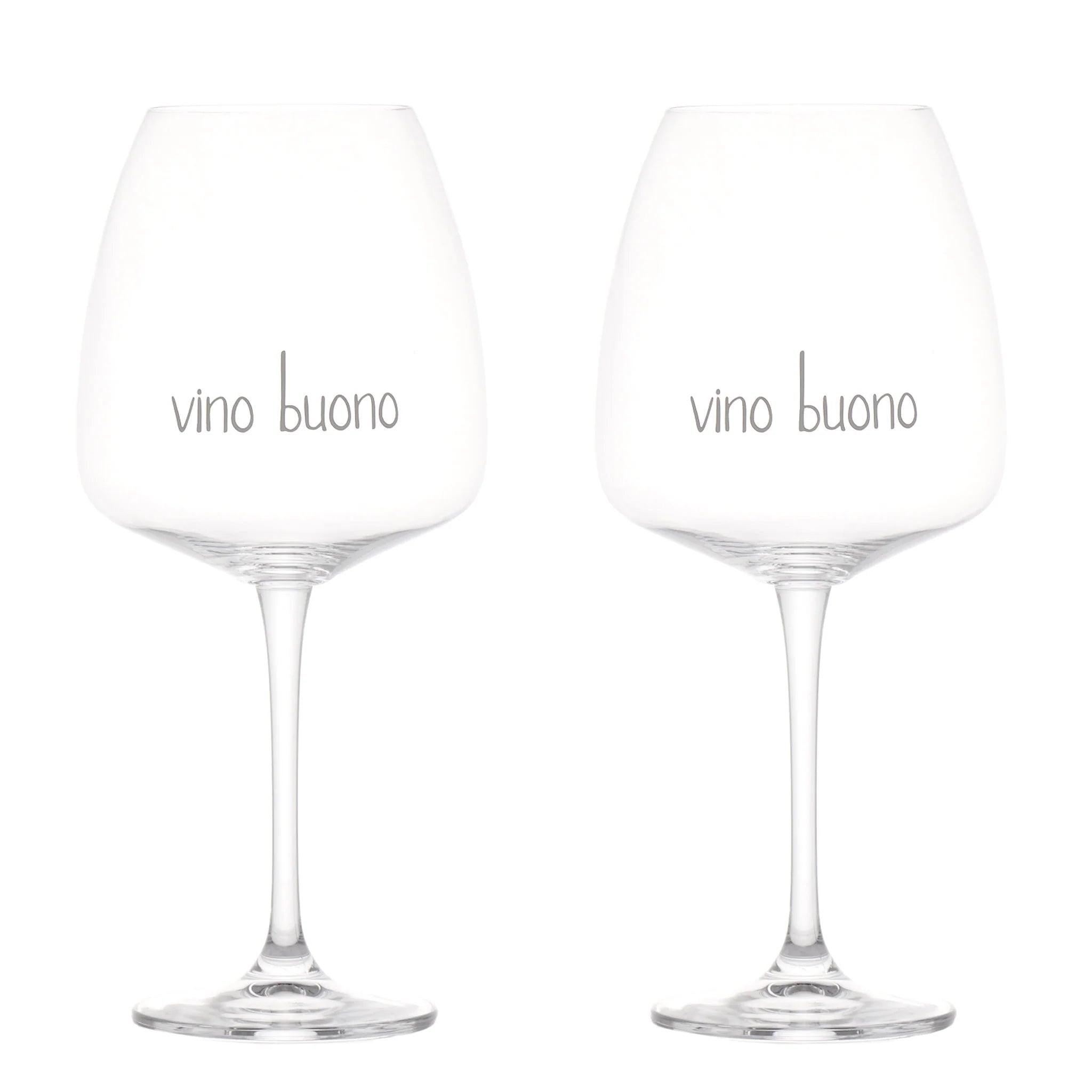 SET 2 calici vino "Vino Buono" - 77 CL