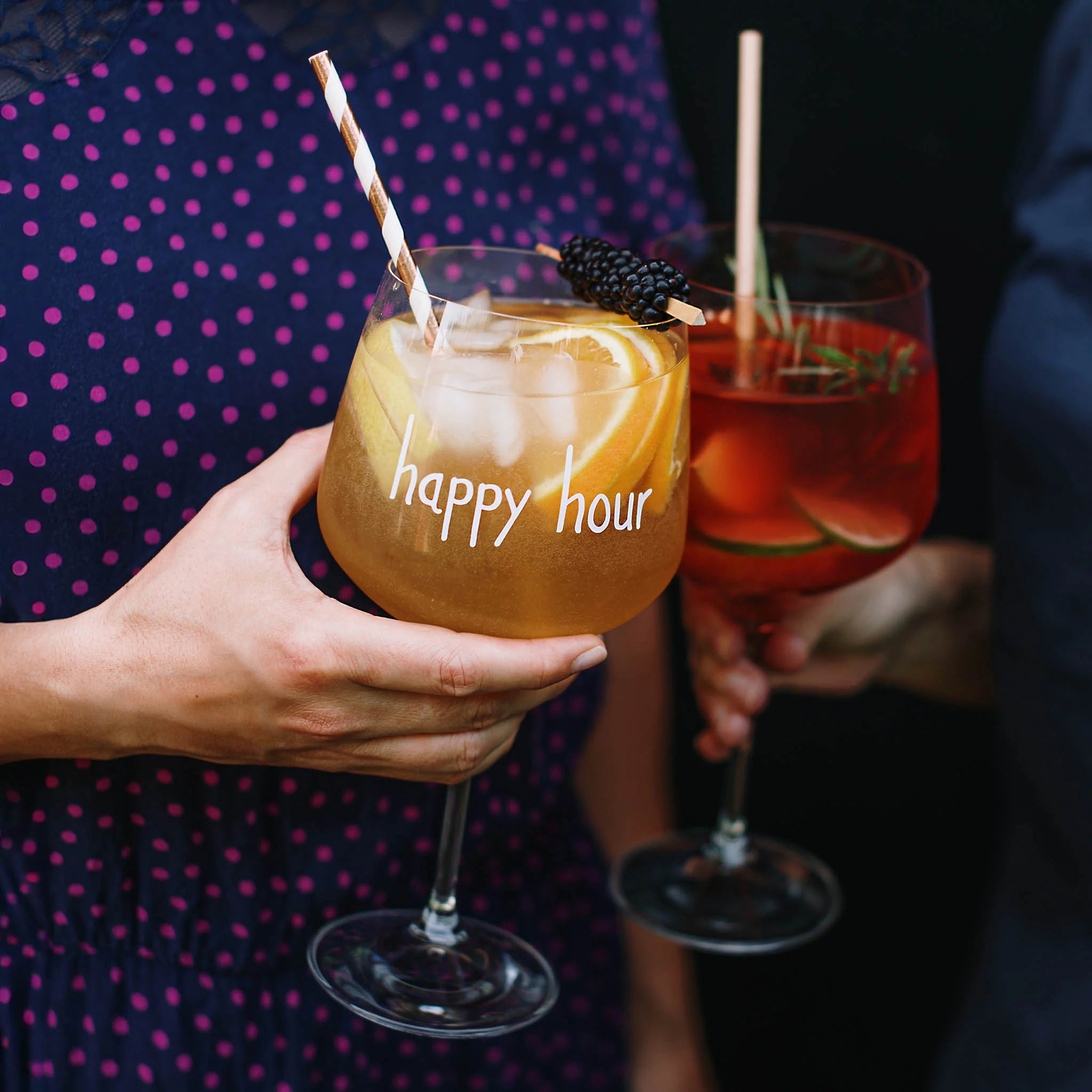 SET 2 calici cocktail "Happy Hour" 82 CL