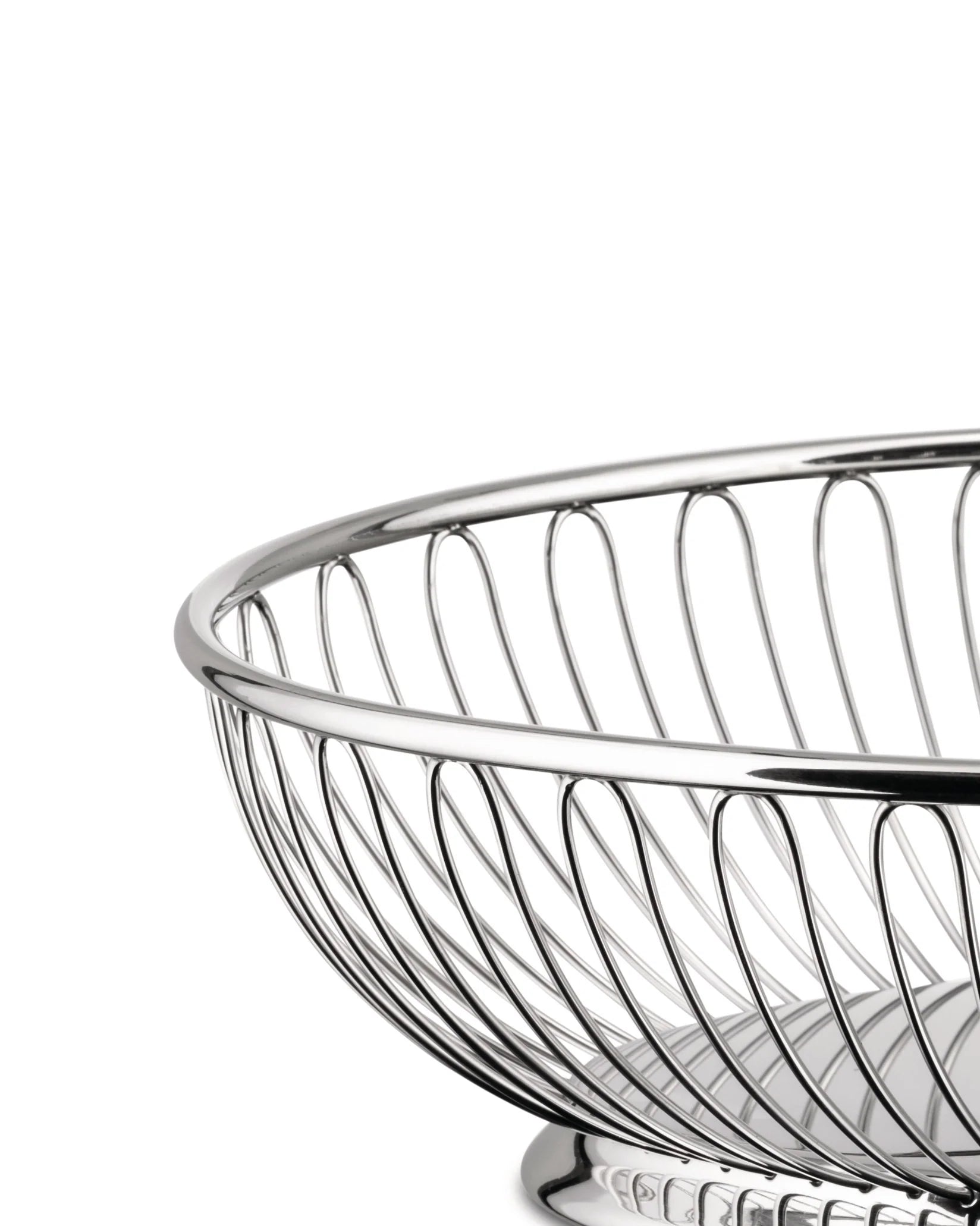829 Cestino a filo ovale - Acciaio Inox 18/10