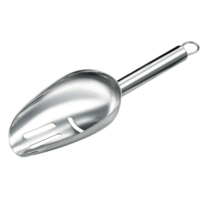 Sessola multiuso con fori in acciaio inox - 0,1 L