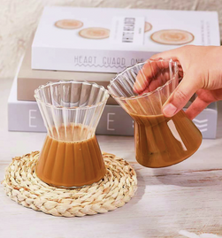 RIBBED SLIM WAIST  Bicchiere in Vetro - 325 ML