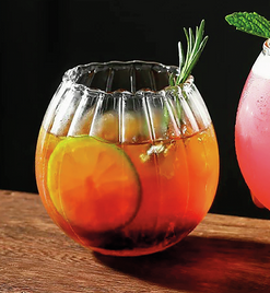 RIBBED MELON  Bicchiere in Vetro - 550 ML