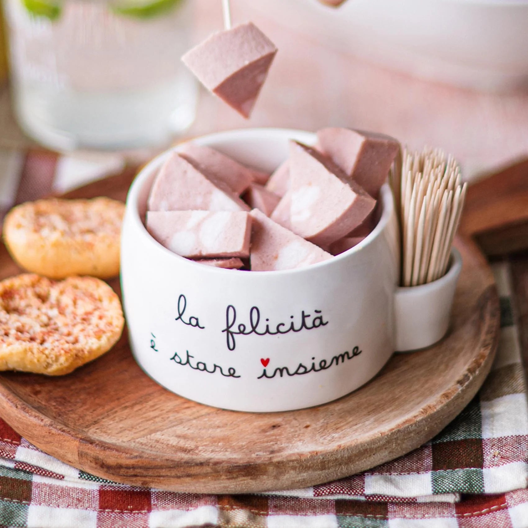 Coppetta aperitivo "La felicità è stare insieme"