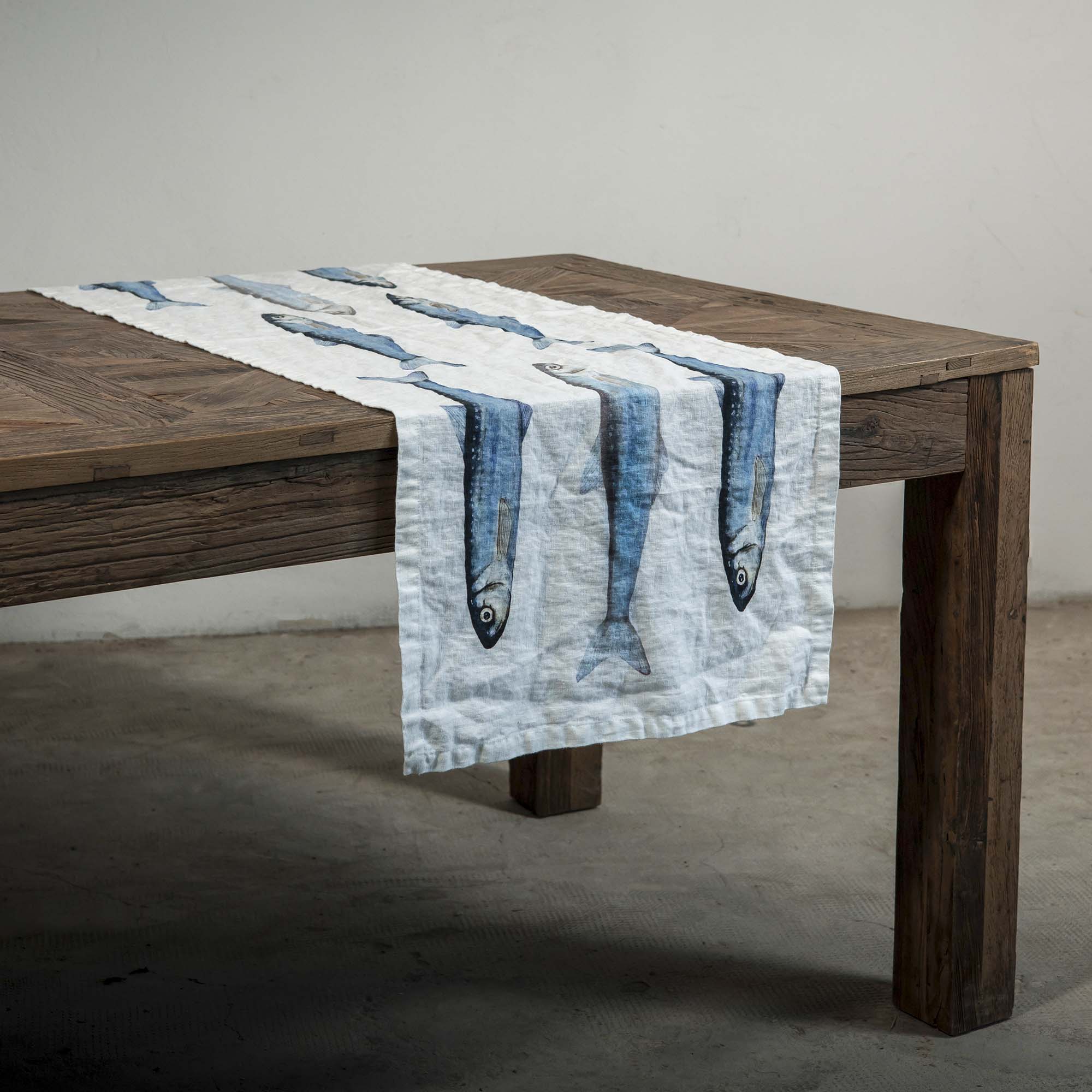 Runner in Lino - Sardine