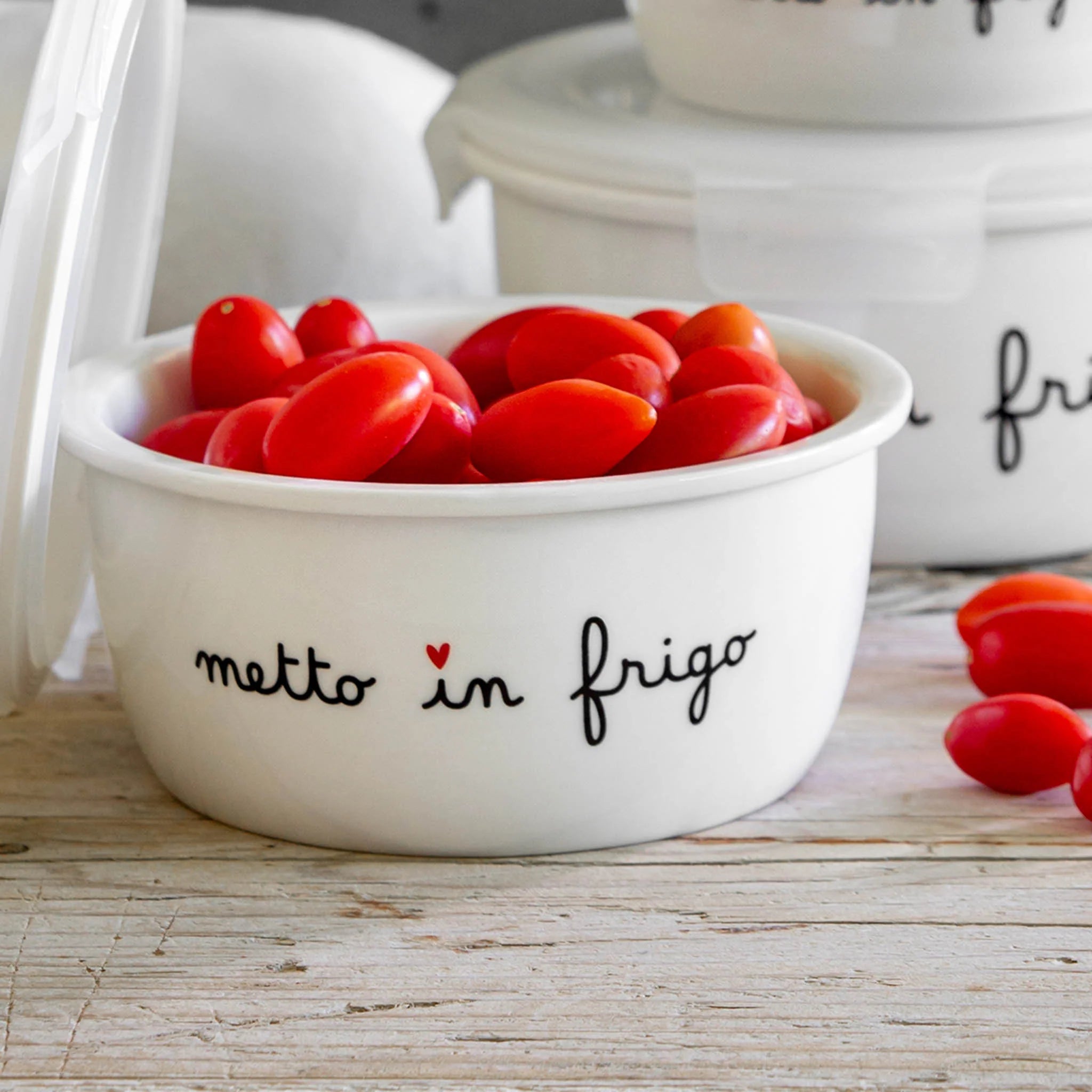Contenitore rotondo "Metto in frigo" - tg. XL