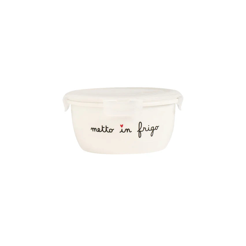Contenitore rotondo "Metto in frigo" - tg. M