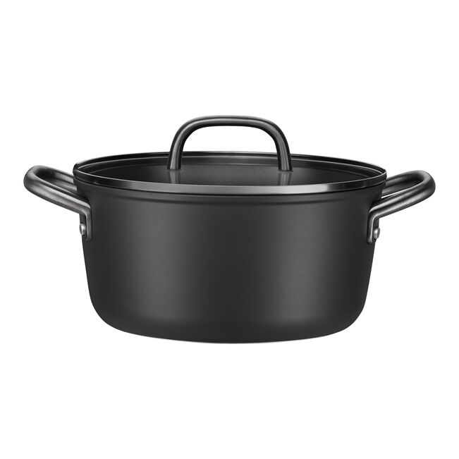 MILANO Pentola in Alluminio con coperchio - 24 cm, CERAFORCE Titanium