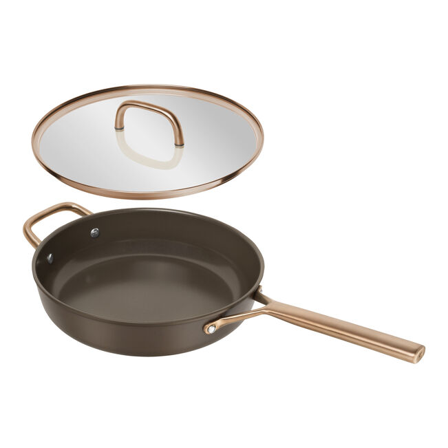MILANO Tegame in Alluminio con Coperchio - 28 cm, CERAFORCE Titanium