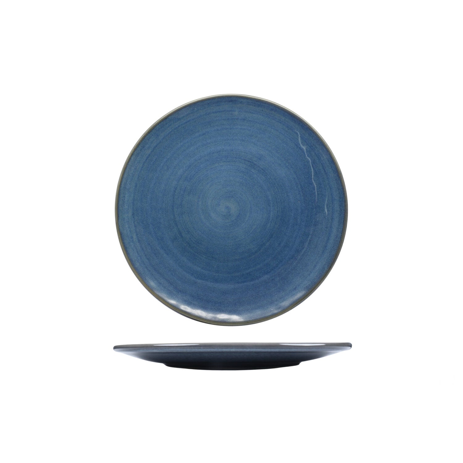NUAGES OCEAN - PIATTO PIANO COUPE CM 28 STONEWARE REACTIVE