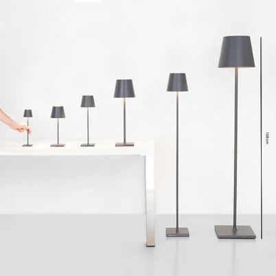 POLDINA XXL Lampada da terra - Grigio Scuro