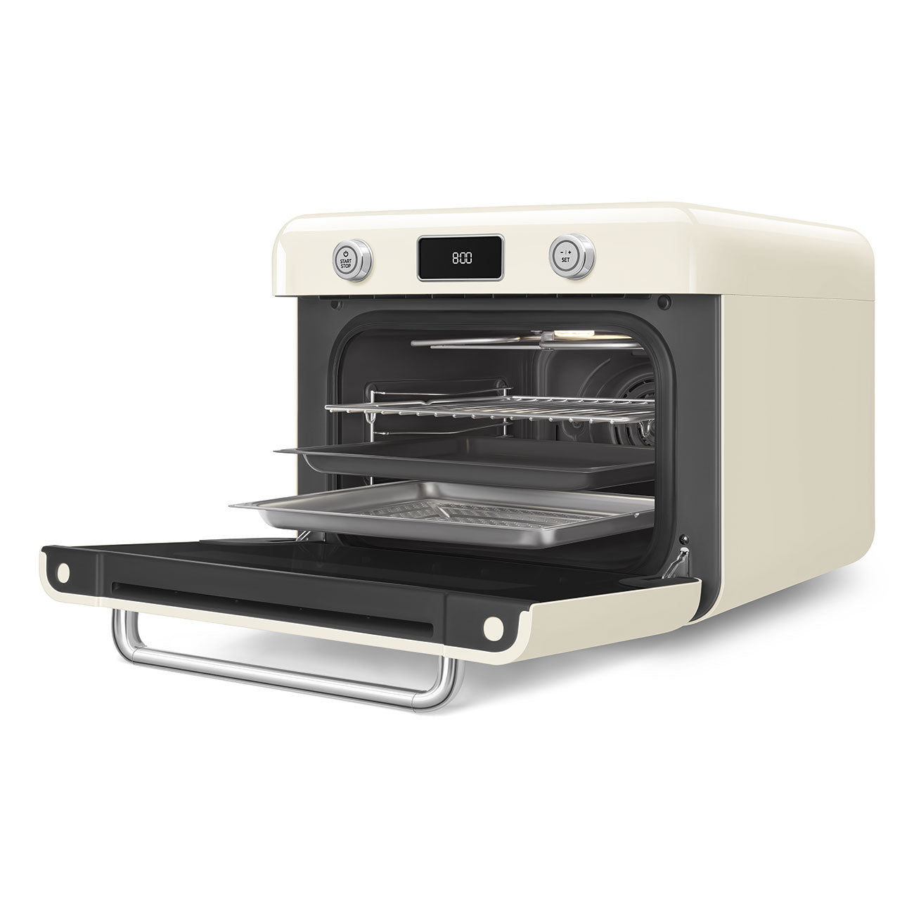 Forno combinato a vapore da appoggio - Panna, Lucido
