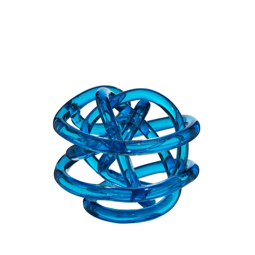Nodo dell’amore - 14 cm Light Blu Glitter