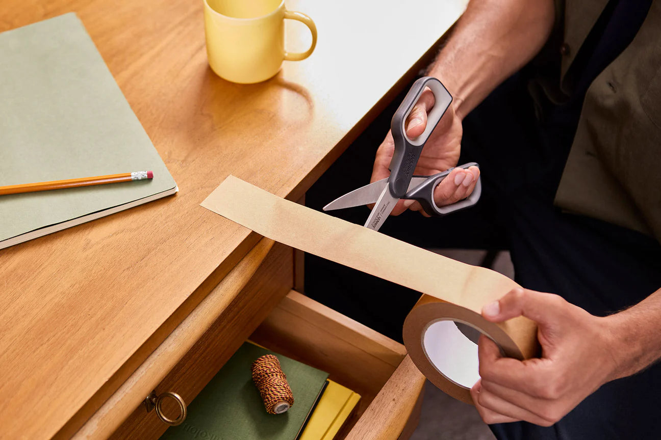 Forbici CutPlus grigie con taglierino integrato