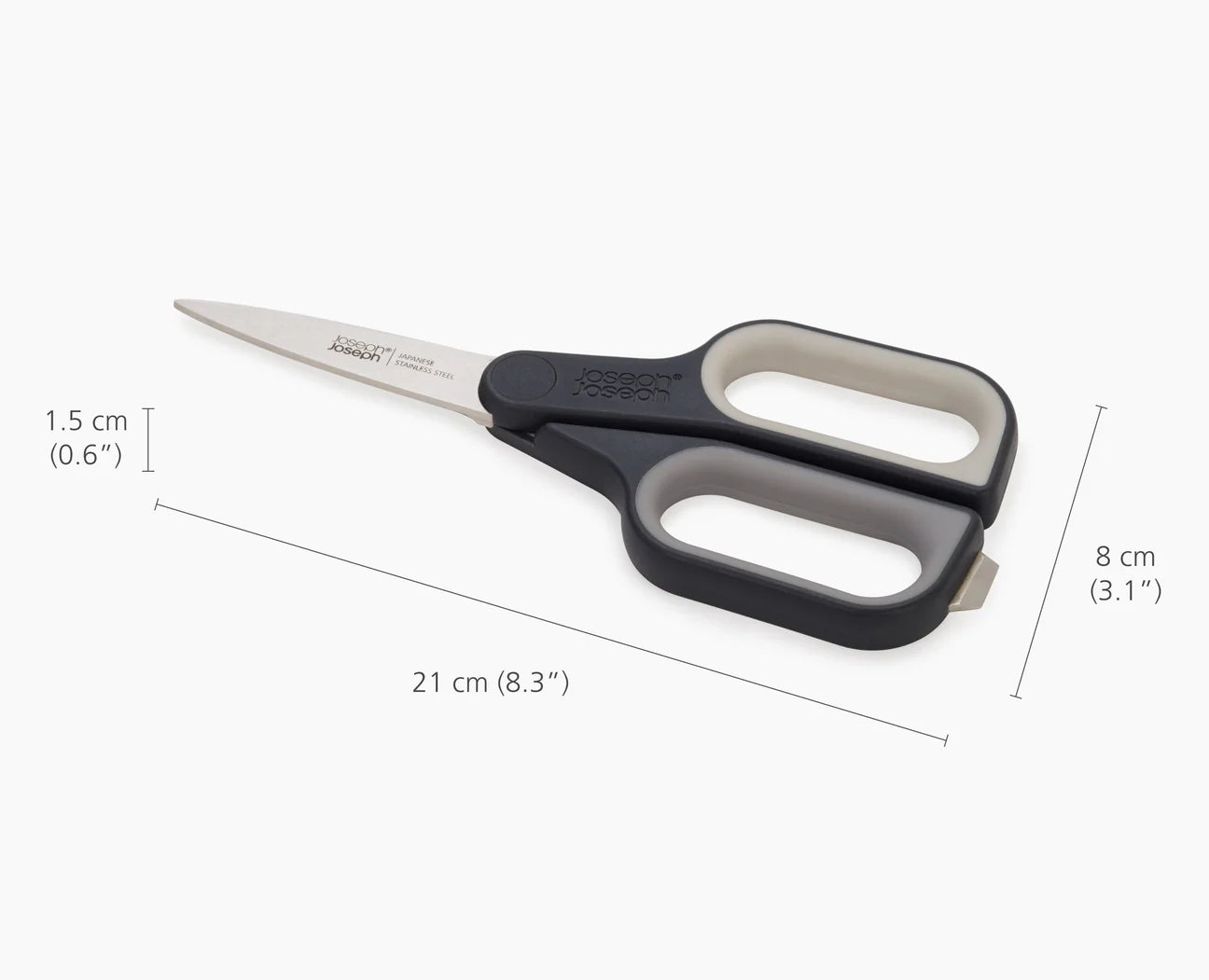 Forbici CutPlus grigie con taglierino integrato