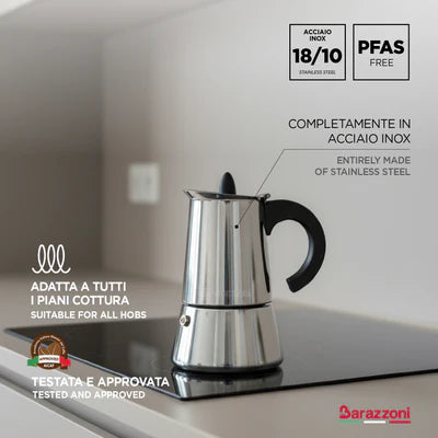 La Caffettiera in Acciaio inox - 2 Tazze