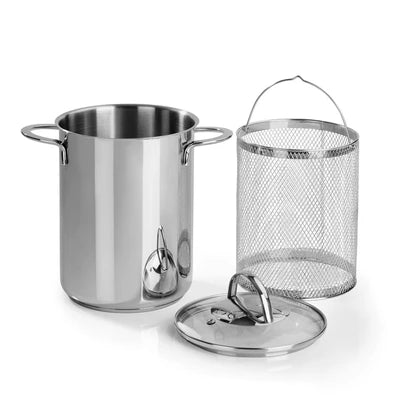 Cuoci asparagi, verdure e pasta in Acciaio iNOX 18/10 - 16cm 4,2 L