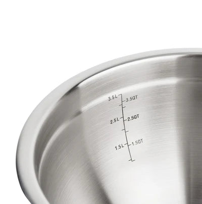 Bowl acciaio inox e silicone con coperchio - 20cm