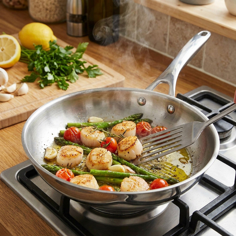 Padella in Acciaio Inox PRO - 28cm