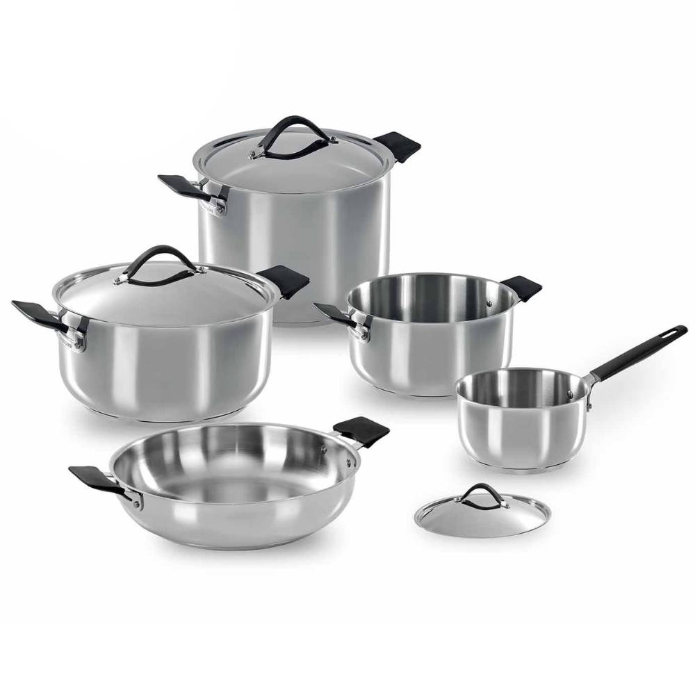 Set/Batteria Pentole in 33 Carati Versione B - 8 Pezzi