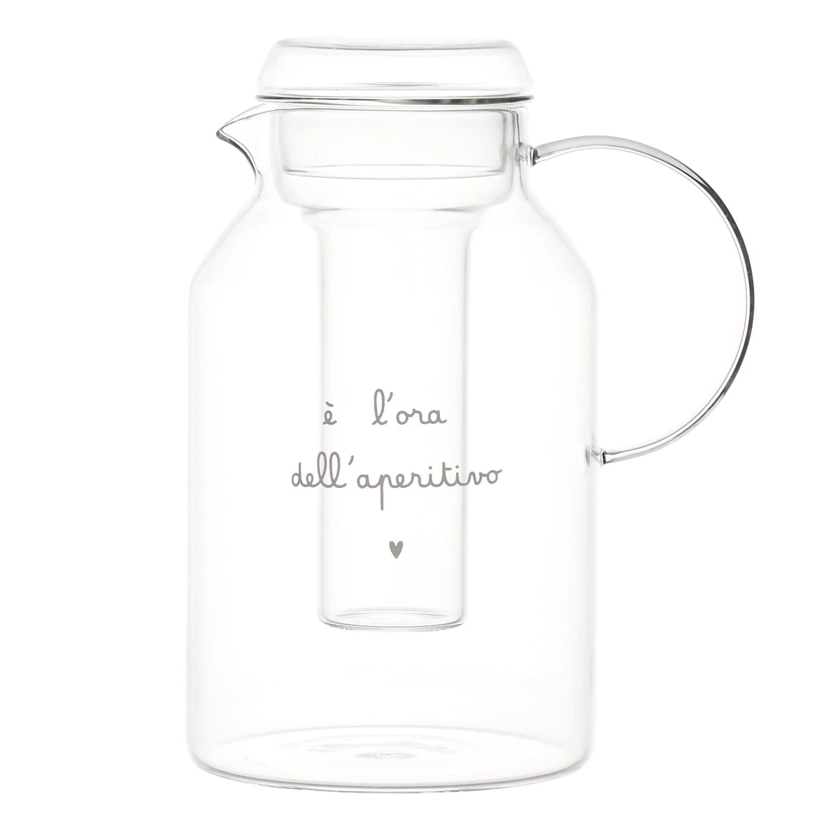 Caraffa con portaghiaccio "E' l'ora dell'aperitivo"