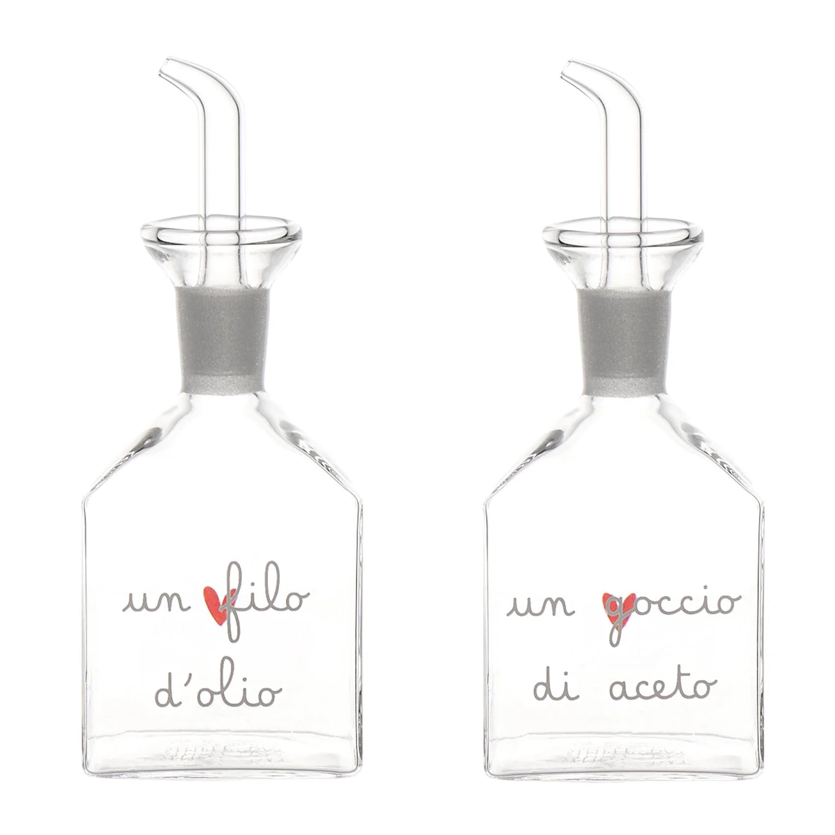 Set 2 Bottiglie Un goccio di aceto e Un filo d'olio - 2x150ml