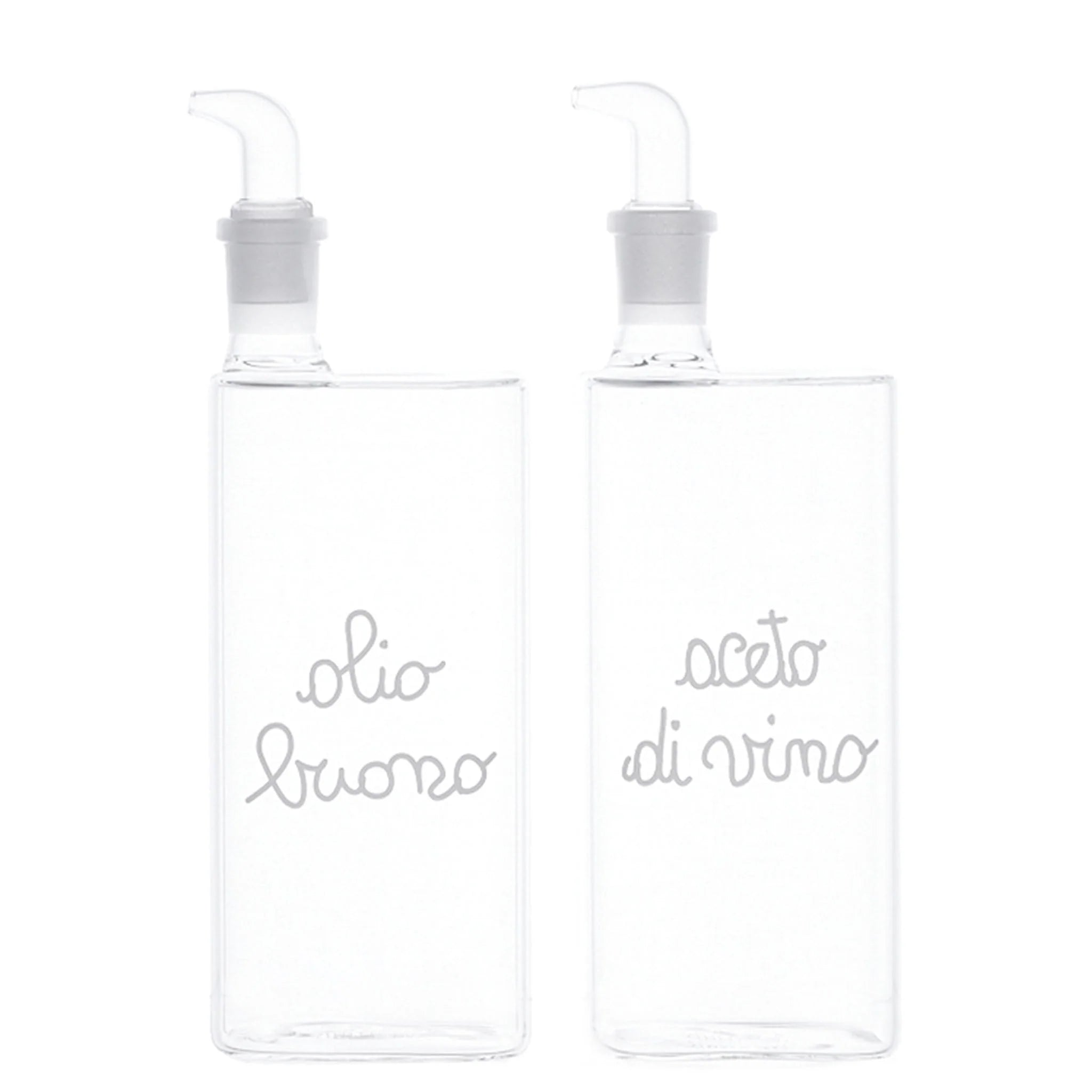 Set 2 Bottiglie "Olio Buono - Aceto di Vino" - 2x400ml