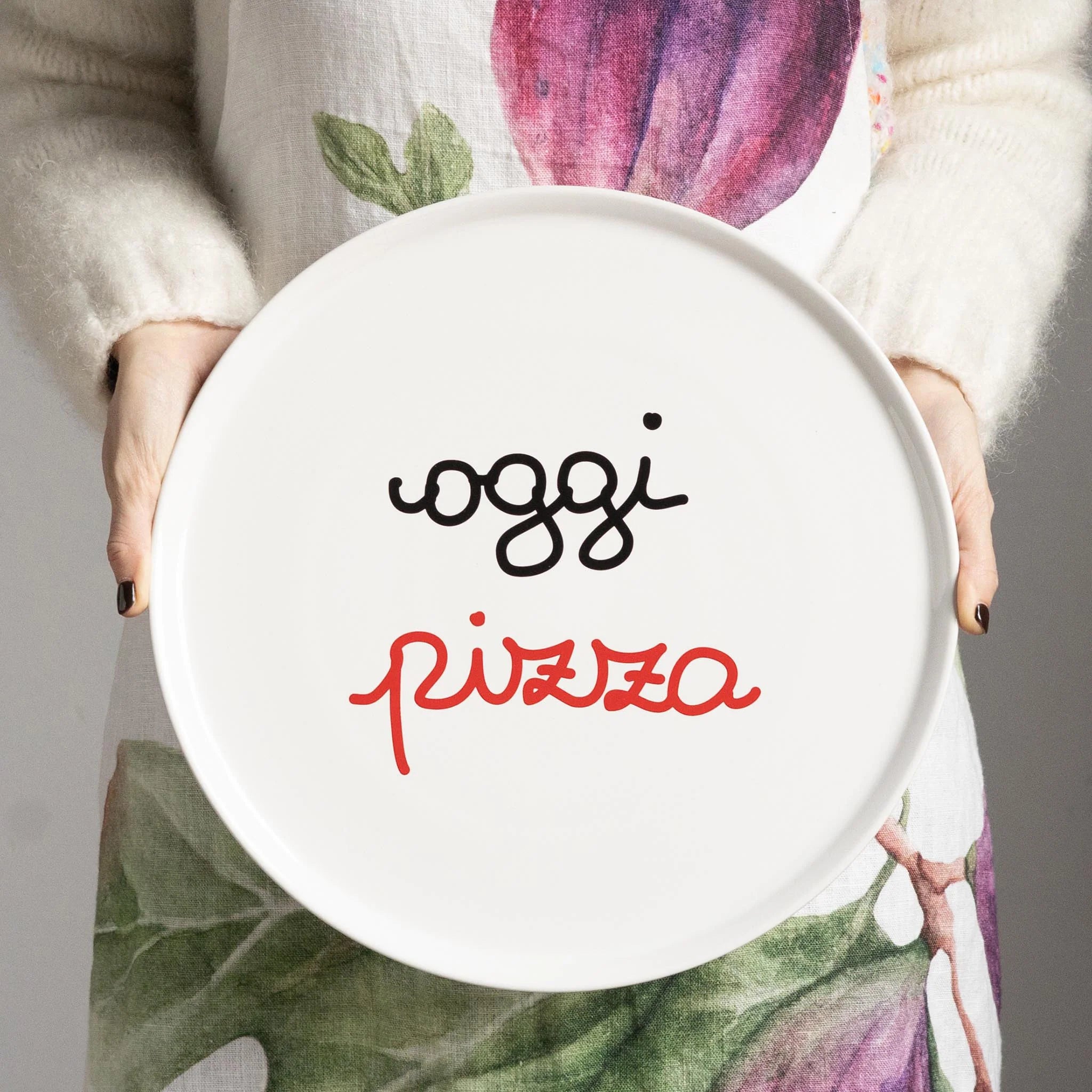 Piatto pizza in Gres "Oggi Pizza" - 31,5 cm