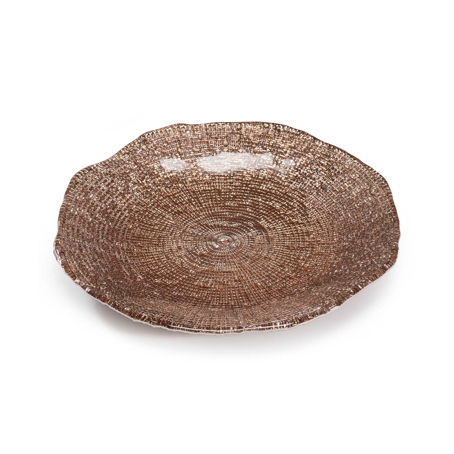 Diamanté piatto - Nocciola Ø 28 cm
