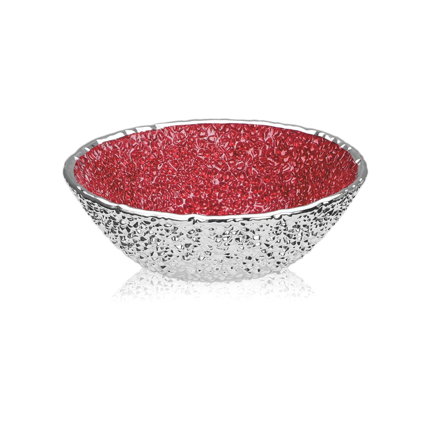 Lirica coppa - Blu Niagara Argentato Ø 20 cm