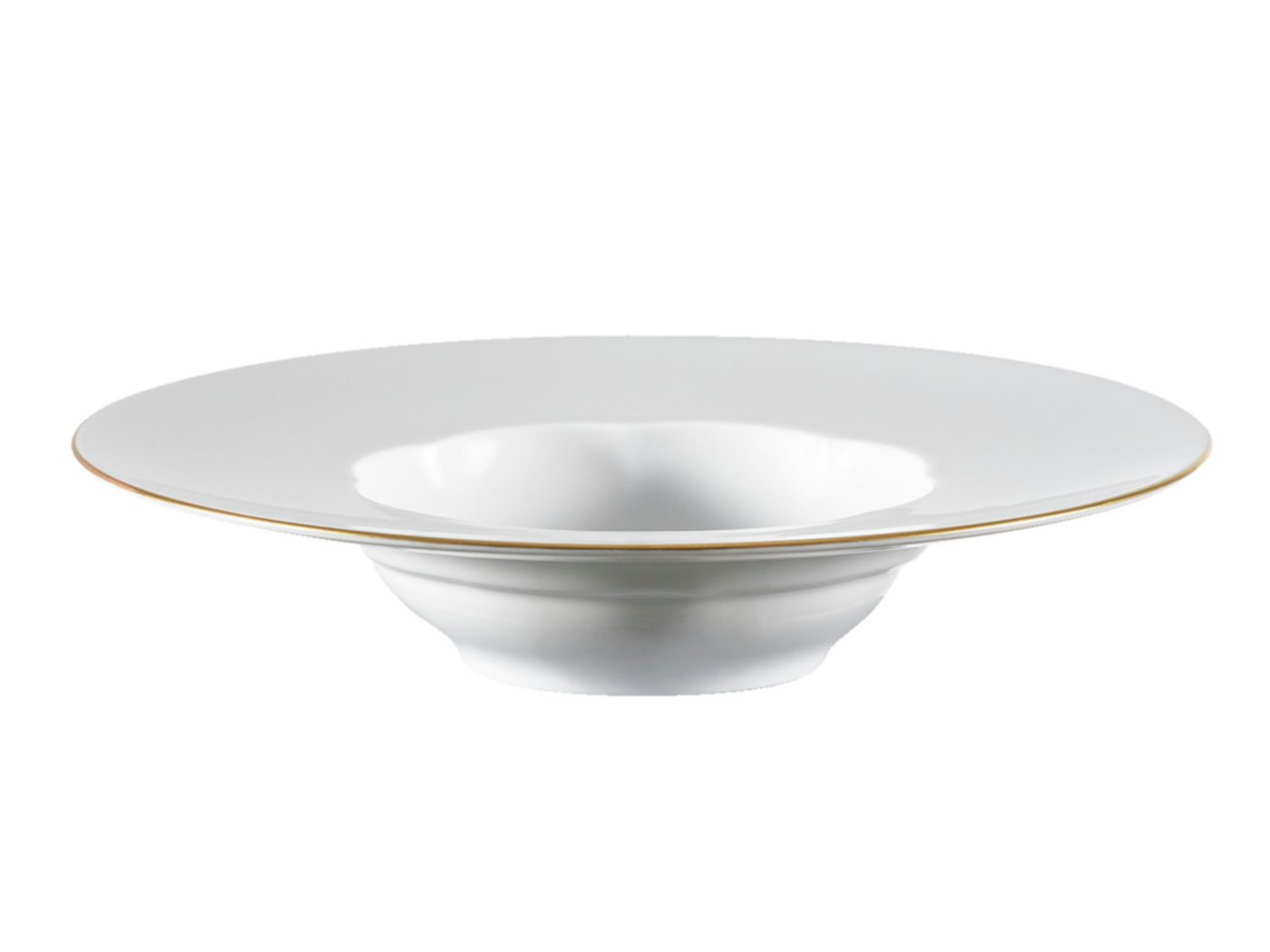 Sonetto piatto gourmet fondo in porcellana 28 cm filo oro