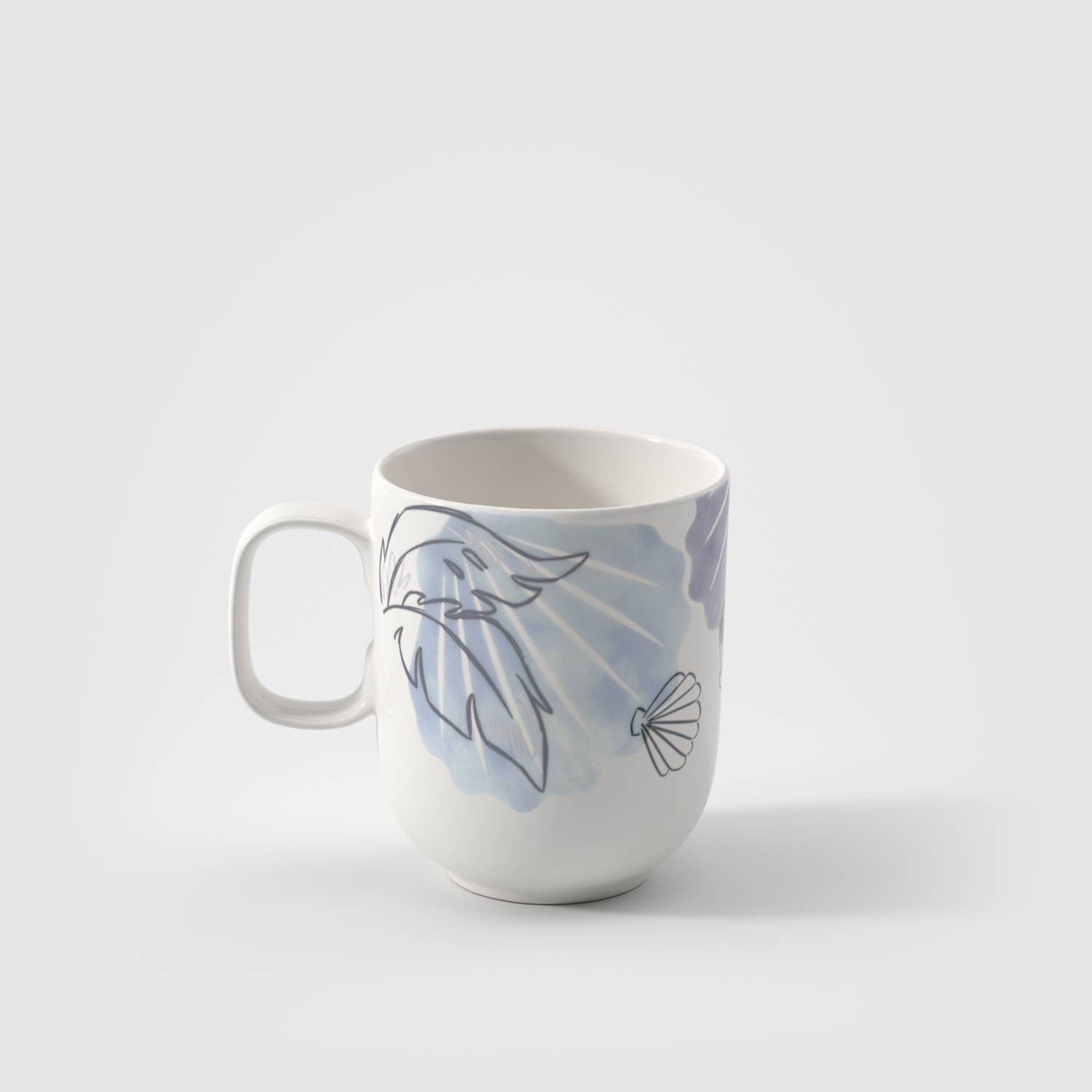 Disney Stitch Tazza per bambini con manico grande in porcellana