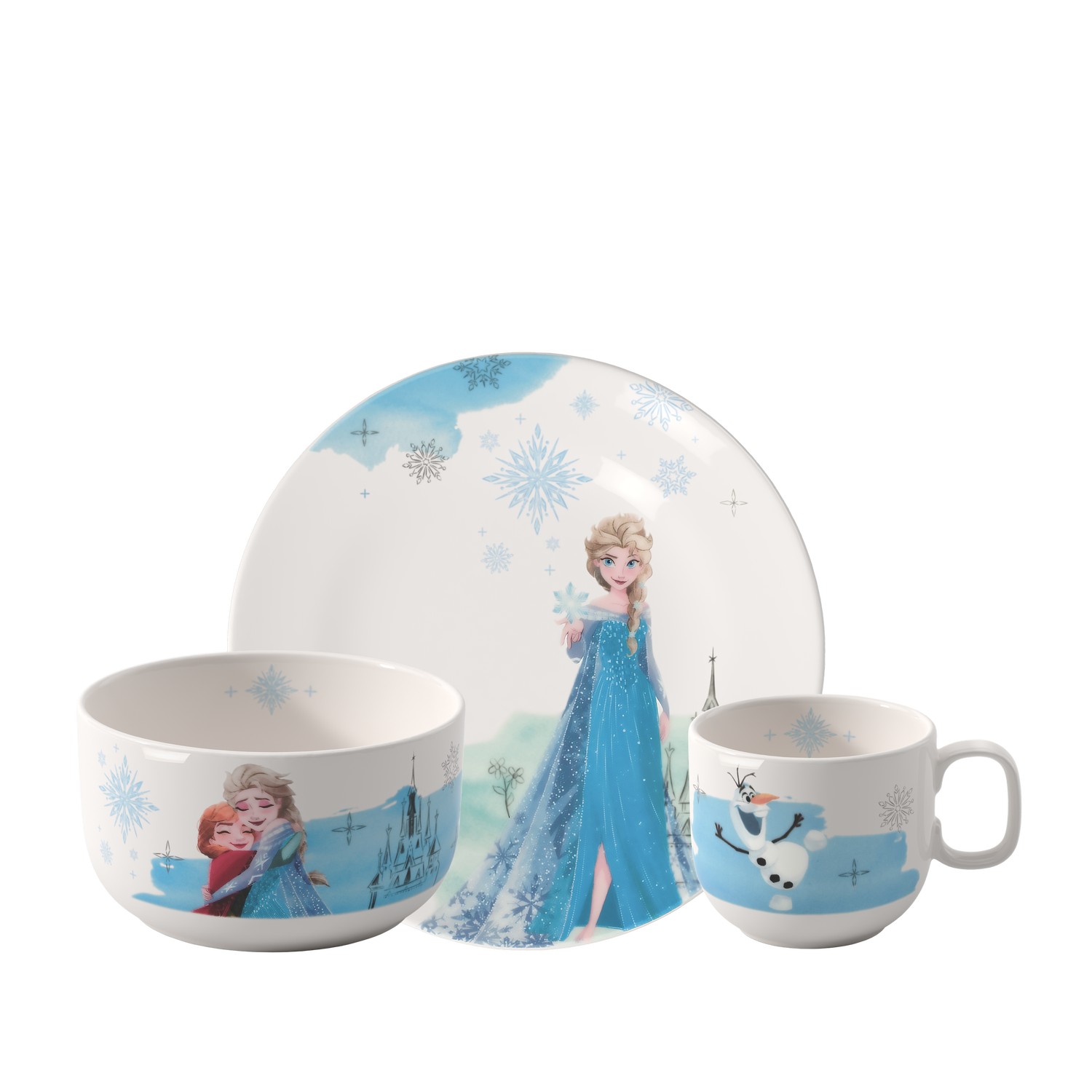 Disney Frozen Set di stoviglie per bambini 3 pz. in porcellana