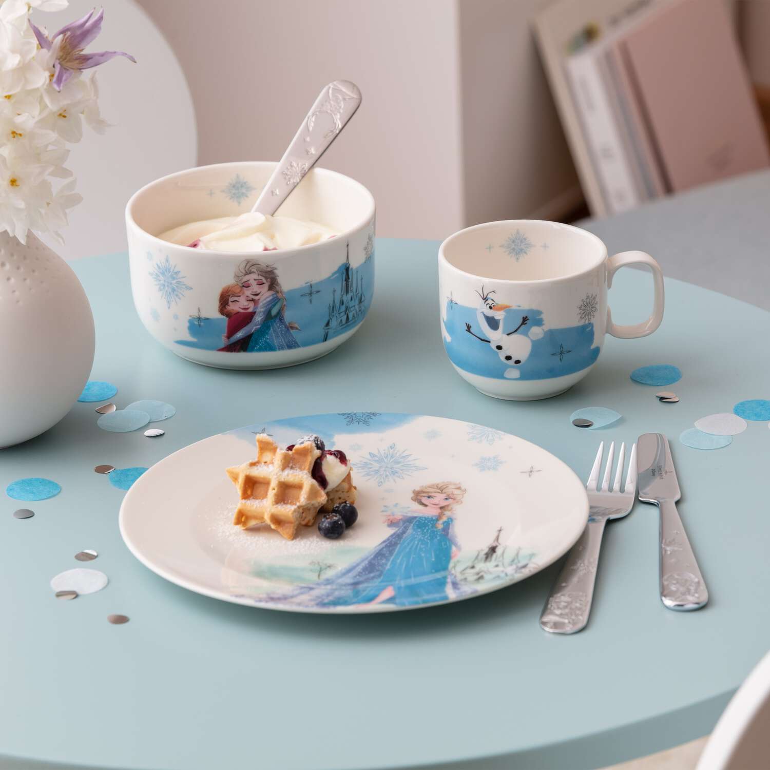 Disney Frozen Set di stoviglie per bambini 3 pz. in porcellana