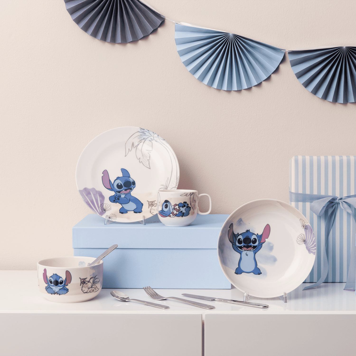 Disney Stitch Piatto per bambini in porcellana