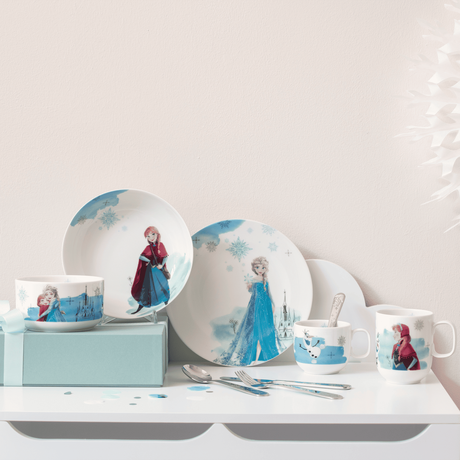 Disney Frozen Piatto fondo per bambini 19 cm in porcellana