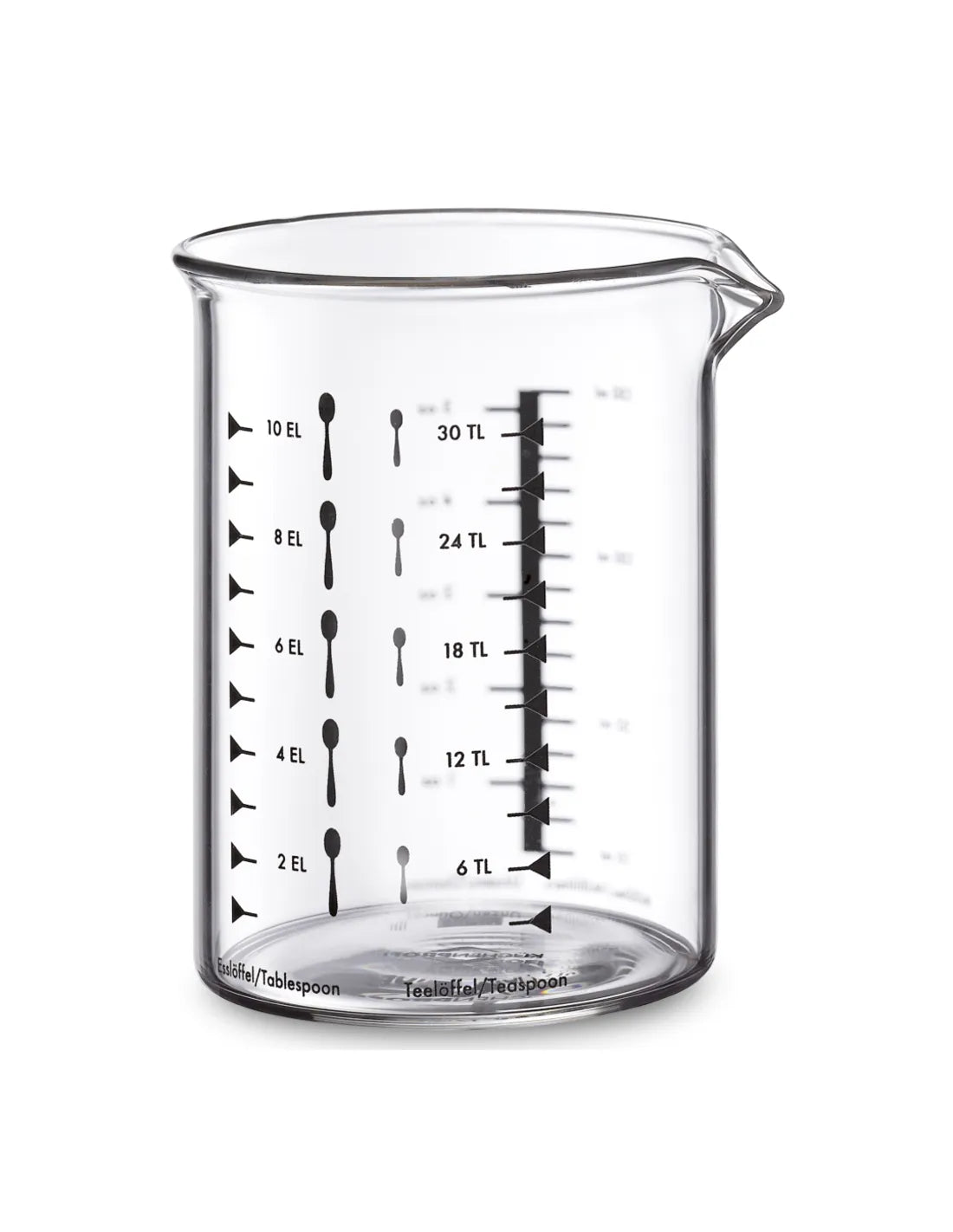 Bicchiere dosatore da 150 ml, in vetro