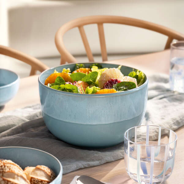 Perlemor Scodella da pasta/portata Blu, Premium Porcelain