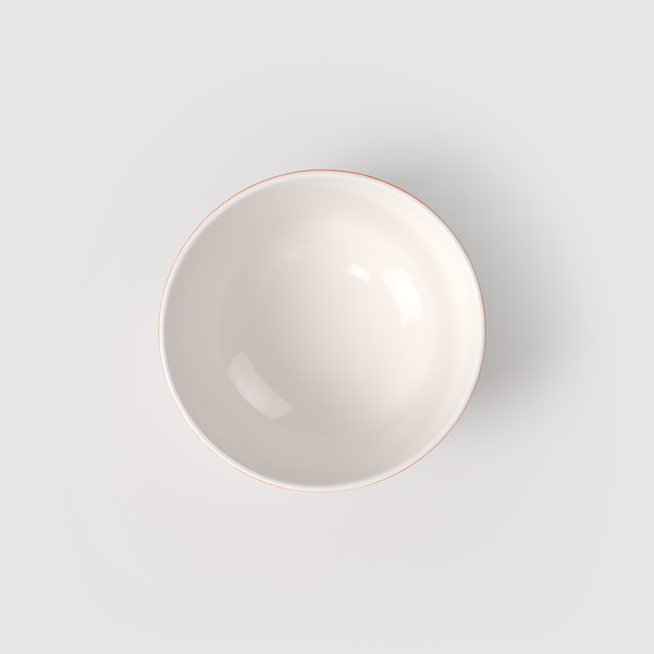 Memphis Ciotola per cereali bianca, 720 ml, Premium Porcelain