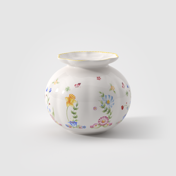 Spring Awakening Vaso giallo, 19,8 x 19,8 x 17,6 cm
