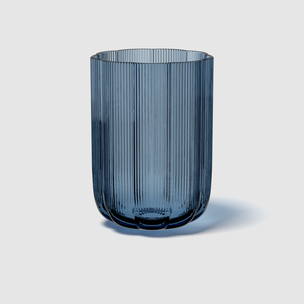 FLEUR VASO BLU, 16x22,5 cm, vetro